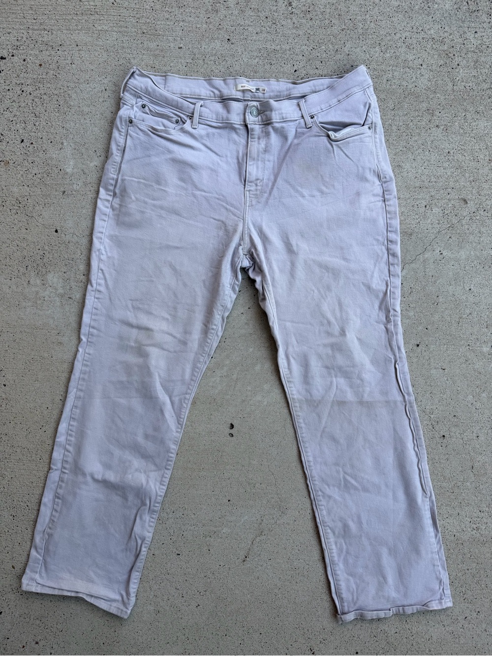 Levi’s 505 White Tab Straight Leg Jeans Women’s 34x30 Khaki Beige Casual